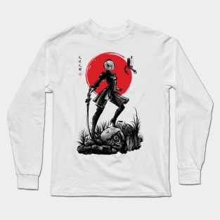 Battle android under the sun Long Sleeve T-Shirt